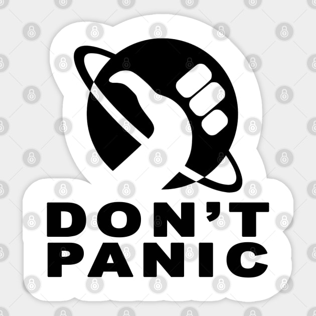 Don't Panic Sticker by AaronShirleyArtist